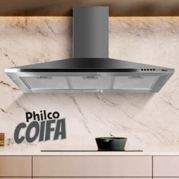 Coifa Pirâmide Philco PCO92I Inox Depurador e Exaustor 127V