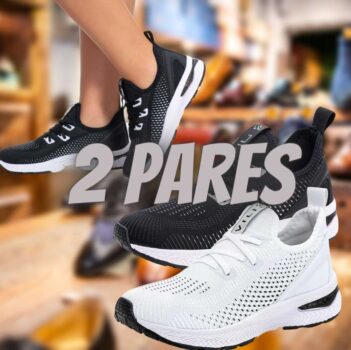Combo 2 Pares Tênis Feminino Esportivo Vili para Academia Caminhada