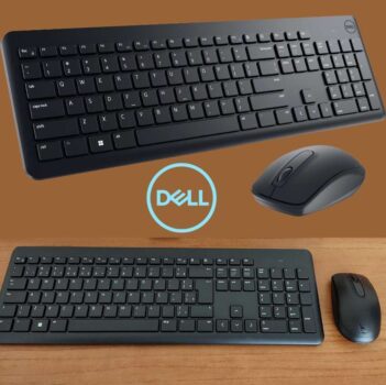 Dell - KM3322W, Teclado e Mouse sem fio, Preto