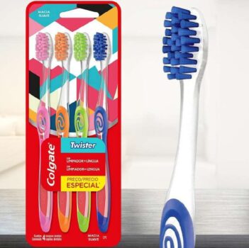 Escova Dental Colgate Twister 4Unid, Colgate