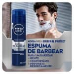 Espuma de Barbear Original Protect - Ativos hidratantes, previne o ressecamento e irritações, com Aloe Vera e Glicerina - 200ml