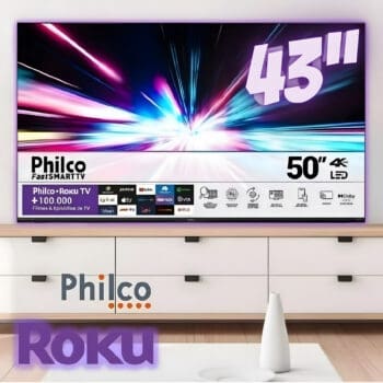 Fast Smart TV Philco 43” PTV43G70R2CSGBL 4K HDR10 Dolby LED - Bivolt