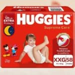 HUGGIES Fralda Supreme Care XXG 58 unidades,Cor: Vermelho