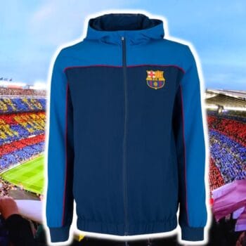 Jaqueta do Barcelona Masculina com Capuz