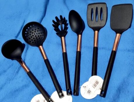 Jogo de Utensílios de Silicone de Cozinha Rose Gold 6 peças - Casambiente