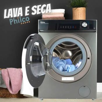 Lava e Seca Philco Inverter 10Kg Inox PLS11T