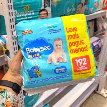 Lenço Umedecido Babysec Galinha Pint Ultrafresh 192 Unids