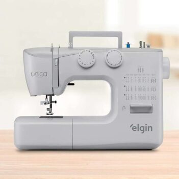 Máquina de Costura Única Elgin JX-4040 Portátil 36 Pontos Luz Led 110V
