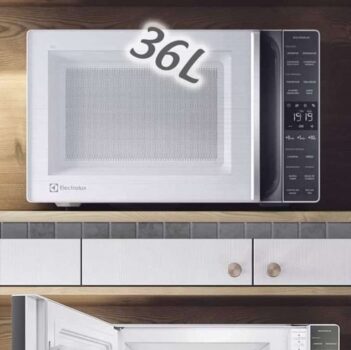 Micro-ondas Electrolux 36L Branco e Cinza ME36B