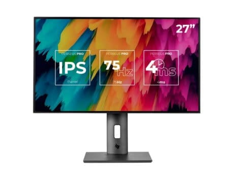 Monitor Profissional Pichau Perseus PRO, 27 Pol. IPS, QuadHD 2K, 4ms, 75Hz, Base Ajustavel, HDMI/DP, PC-PRS27-MPP01