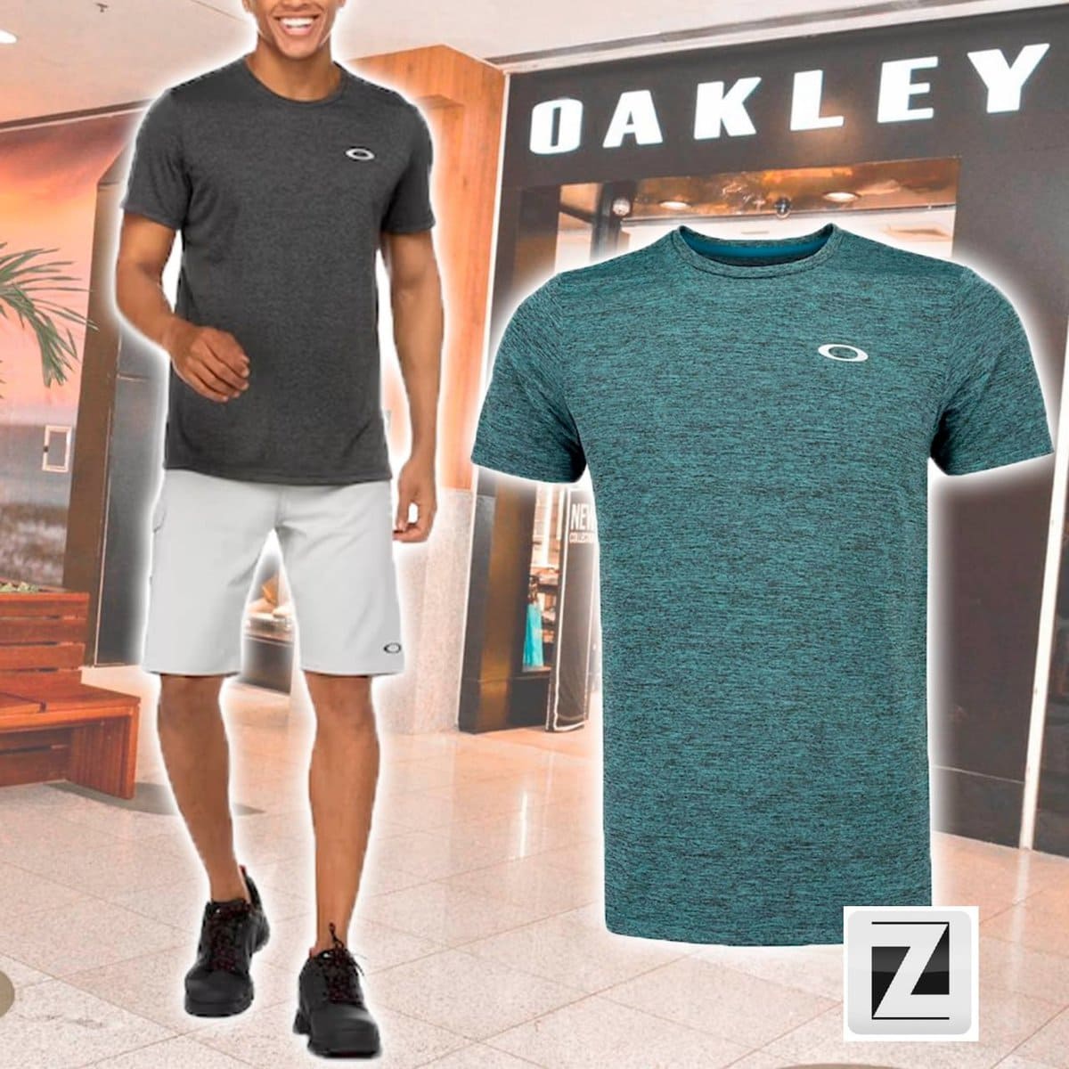 Camiseta Oakley Manga Curta Mod Trn Ellipse Sports Tee - Masculina