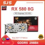 Placa de Vídeo AMD RX 580 8GB 2048SP SJS Branca