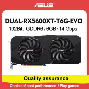 Placa de Vídeo RX 5600 XT 6GB Asus TUF Triple Fan Usada