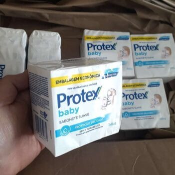 Protex Sabonete Em Barra Para Bebê Baby Delicate Care 85G 3 Unidades