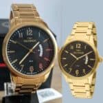 Relógio Technos Masculino Steel Dourado - 2115KTPTDY/4P