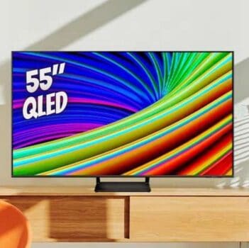 Samsung Smart TV 55" QLED 4K Q65C 2023, Modo Game, Som em Movimento, Tela sem limites, Design slim 55"