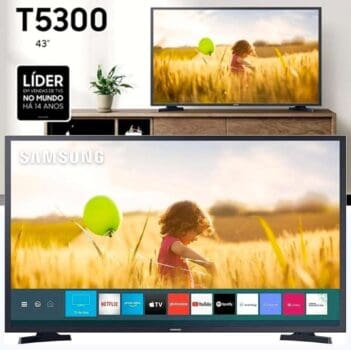 Samsung Smart TV Tizen FHD T5300, 2020, HDR 43"