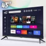 Smart TV 43" HQ Full HD, HDR, tela sem bordas, Android 11, design Slim KDE43GR315LN