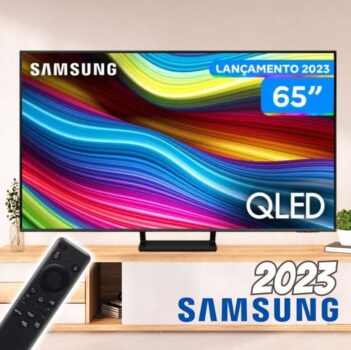 Smart TV 65” UHD 4K QLED Samsung QN65Q70 - Lançamento 2023 120Hz Wi-Fi Bluetooth 4 HDMI 2 USB