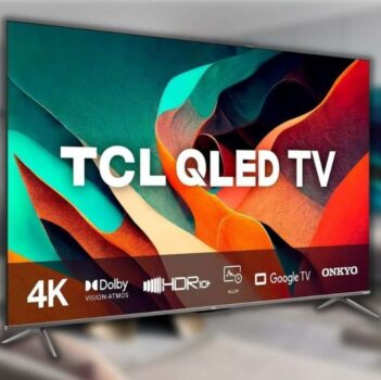 Smart TV QLED 50" 4K TCL C635 Google TV, Dolby Vision e Atmos, Onkyo, Comando de Voz à Distância, Google Assistant e Design Sem Bordas