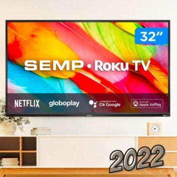 Smart Tv R6500 Tela 32 Polegadas Led Roku UHD HDR 4 HDMI Alexa TCL