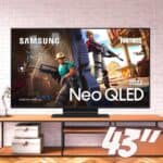 Smart TV Samsung QLED 43" 4K Wi-Fi Tizen Comando de Voz QN43QN90BAGXZD