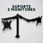 Suporte Articulado Para 2 Monitores Tgt Tms 180, 13 Pol. a 32 Pol, Preto, Tgt-tms180-bl01