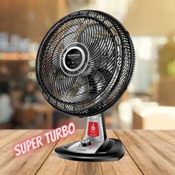 Ventilador 40cm Super Turbo 8 Pás Repelente Líquido, Mondial, 110V, 140W, Preto/Prata - VTX-40-8P-RL