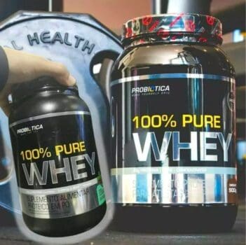 100% Pure Whey (900G) - Sabor Iogurte C/ Morango, Probiótica