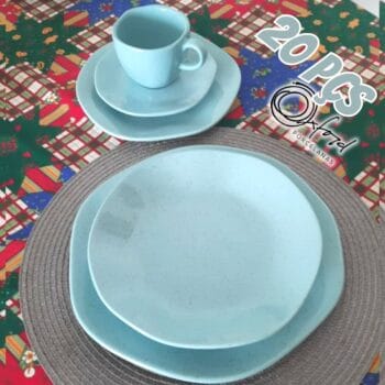 Aparelho de Jantar E Chá 20 Pçs Oxford Ryo Blue Bay