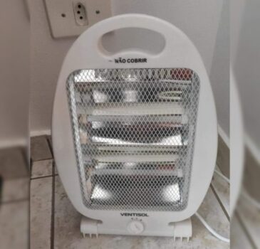 Aquecedor Elétrico Quartzo Portátil Branco Ventisol