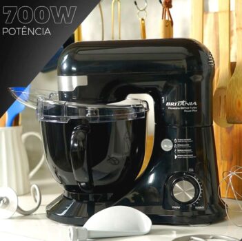 Batedeira Planetária Britânia BBP760P Power Plus com 12 Velocidades e 700W