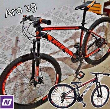 Bicicleta aro 29 Dropp Z3 câmbio shimano 21v freio a disco mecânico com suspensão