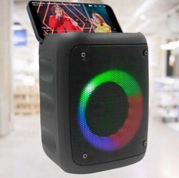 Caixinha Caixa de Som com Bluetooth Amplificada Potente e Portátil e Entradas para Usb Microfone Micro Sd Aux Graves Excelentes