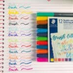 Caneta Ponta Dupla, Staedtler, Brush Lettering, 3004 TB12 02, 12 Cores