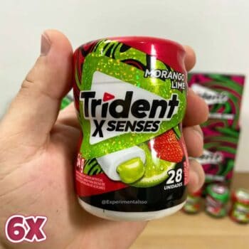 Chiclete Trident X Senses Display - 6 Garrafas com 28 Unidades 54g