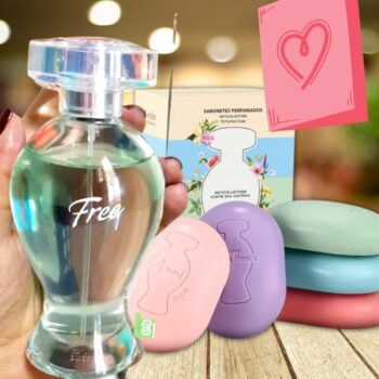 Combo Presente Dia dos Namorados Boticollection: Desodorante Colônia Free 100ml + Sabonetes em Barra 80g