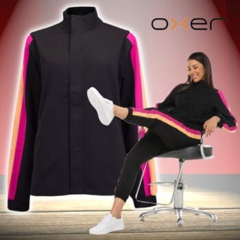 Conjunto de Agasalho Feminino Oxer com Bolso Plano Color Block