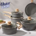 Conjunto de Panelas Oster Marble Eddition - 5 peças Dark Grey