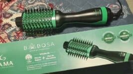 Escova Secadora GA.MA Italy Babosa Brush 3D 1200/1300W Preta/Verde - Bivolt