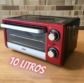 Forno Elétrico Compact 10L, Oster TSSTTV10LTR-057, Vermelho, 220 V