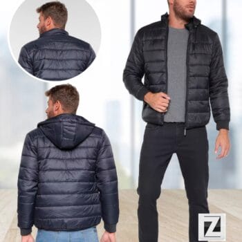 Jaqueta Lucky Sailing Puffer Capuz Removível Masculina (2 cores) - (P, M, G, GG)
