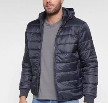 Jaqueta Lucky Sailing Puffer Capuz Removível Masculina