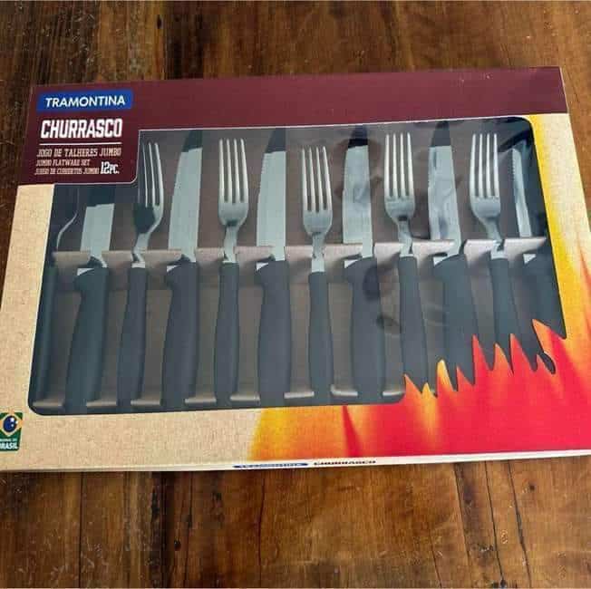 Kit Churrasco Tramontina Plenus Jumbo - 12 Peças