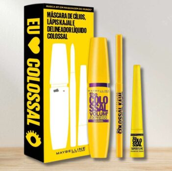 KIT COLOSSAL MAYBELLINE NY - Máscara + Delineador + Lápis