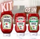 Kit Ketchup Heinz Tradicional 567g +Ketchup Heinz Picante 397g + Ketchup Heinz Jalapeño 397g