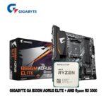 KIT PLACA MÃE GIGABYTE B550M AORUS ELITE + RYZEN 5 5500