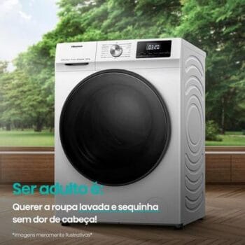 Lava e Seca Hisense 13Kg Branca WD13X - 127 Volts