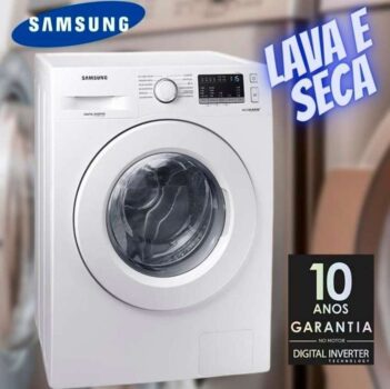 Lava e Seca WD10M 10.1KG Branca - Samsung
