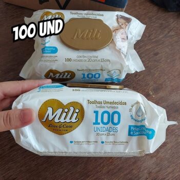 Mili Toalhinha Umedec. Mili Love&Care - 100 Unidades